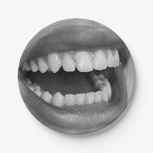 Big Mouth Paper Plate Papieren Bordje (Voorkant)