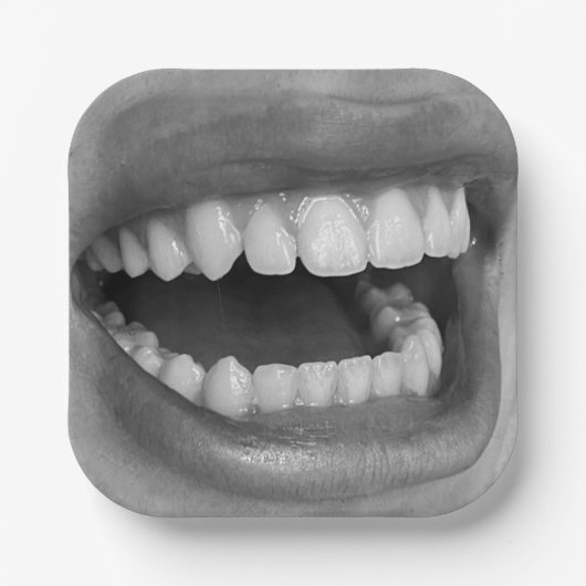 Big Mouth Paper Plates Papieren Bordje (Voorkant)