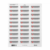 Big Mouth Professional Dental Return Address Label (Full Sheet)
