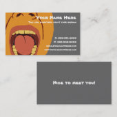 Big Mouth visitekaartje (Voorkant / Achterkant)