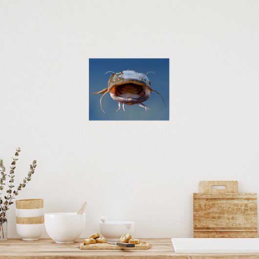 Big Mouth Vist Poster (Keuken)