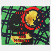 BIG MOVES Fleece Deken (Voorkant (Horizontaal))