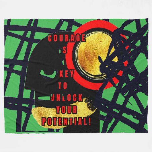 BIG MOVES Fleece Deken (Voorkant (Horizontaal))