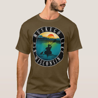 Big Muskego Lake Wisconsin Kajakken T-shirt