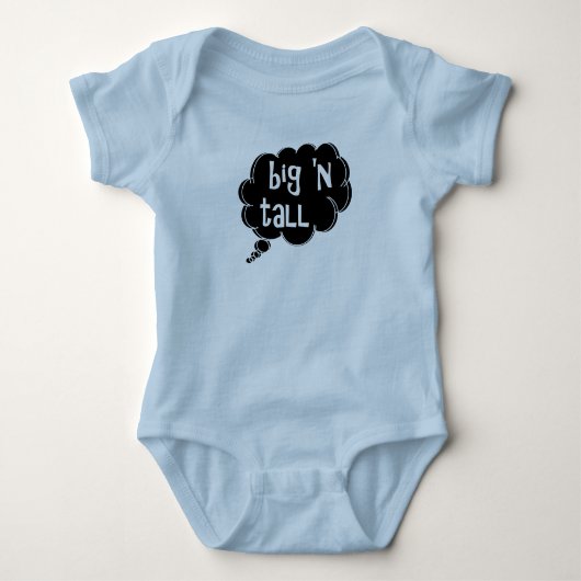 Big 'N Tall baby bodysuit door dalDesignNZ (Voorkant)