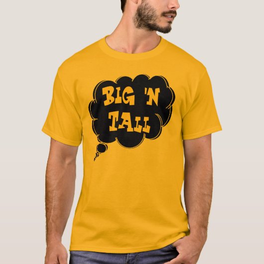Big 'N Tall t-shirt door dalDesignNZ (S-6XL) (Voorkant)