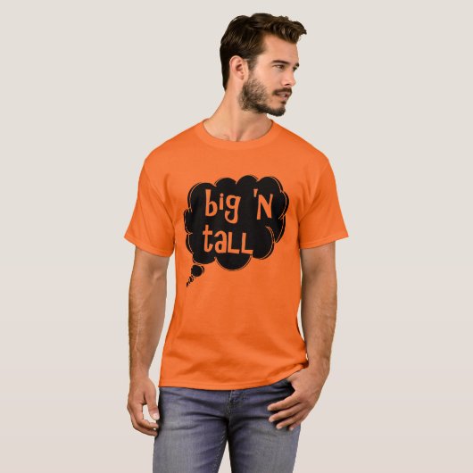 Big n Tall t-shirt van dalDesign (L-4xl) (Voorkant volledig)