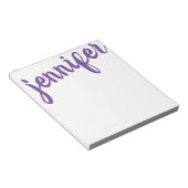 Big Name Paars Personalized Notitieblok (Schuin)