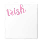 Big Name Pink op maat Notitieblok (Voorkant)