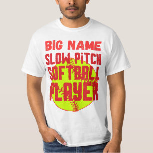 Big name slow pitch softball speler t-shirt
