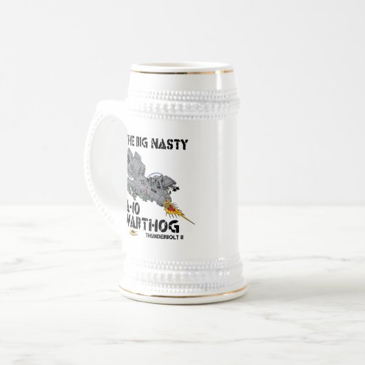 Big Nasty A-10 - (lichte kleur) Bierpul (Voorkant links)