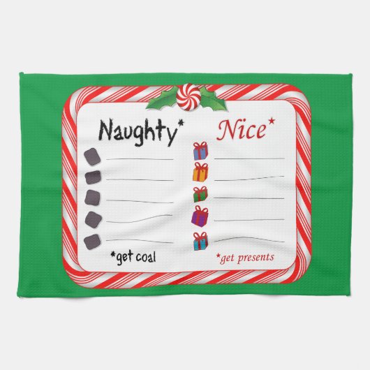 Big Naughty voor Nice Theedoek (Horizontaal)