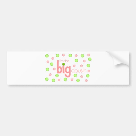 Big neef polkadot T-shirt Bumpersticker (Voorkant)