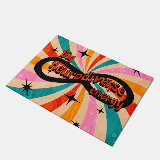 Big neurodiverse energy!! deurmat (Schuin)