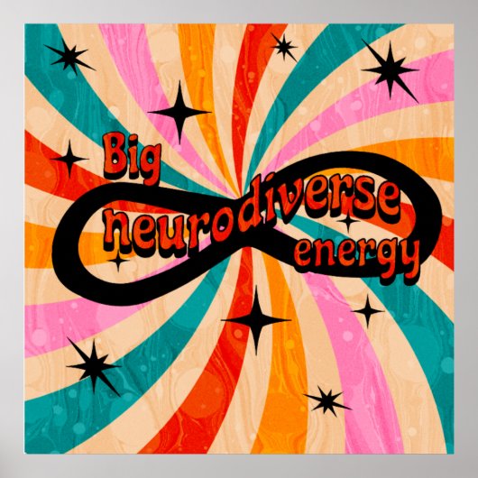 Big neurodiverse energy!! poster (Voorkant)