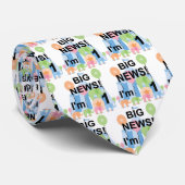Big News Circus 1st Birthday T-shirts en cadeautje Stropdas (Opgerold)