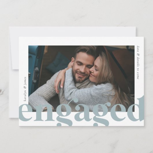 Big News | Foto-Verloving Aankondiging (Voorkant)