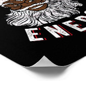 Big Nick Energy Afrikaans Amerikaans Santa Zwart G Poster (Hoek)