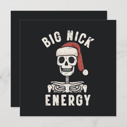 Big Nick Energy Feestdagenkaart (Voorkant / Achterkant)