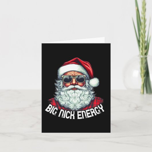 Big Nick Energy Fun Kerstmis 1 Kaart (Voorkant)