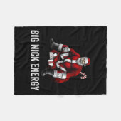 Big Nick Energy Fun Kerstmis 3 Fleece Deken (Voorkant (Horizontaal))