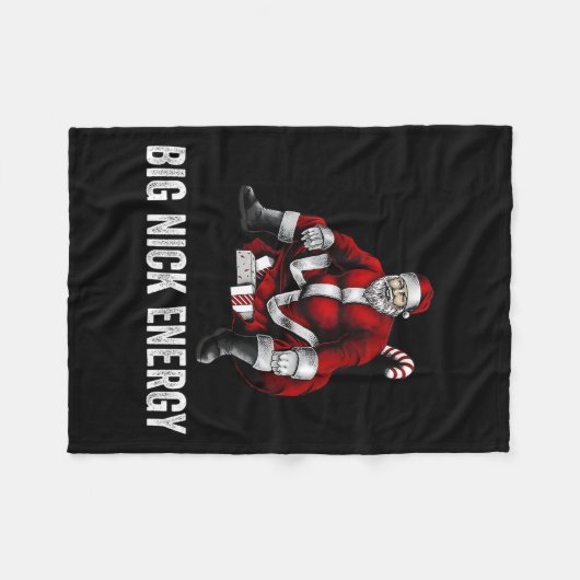 Big Nick Energy Fun Kerstmis 3 Fleece Deken (Voorkant (Horizontaal))