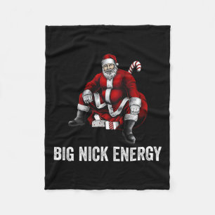 Big Nick Energy Fun Kerstmis 3 Fleece Deken