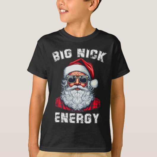 Big Nick Energy Fun Kerstmis 4 T-shirt (Voorkant)