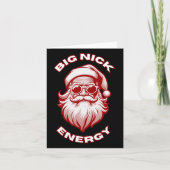 Big Nick Energy Funny Kerstkerstkerst Kaart (Voorkant)