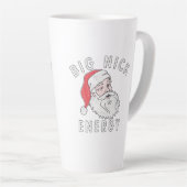 Big Nick Energy – Funny Santa Christmas Design Latte Mok (Rechterhoek)