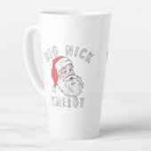 Big Nick Energy – Funny Santa Christmas Design Latte Mok (Linkerhoek)