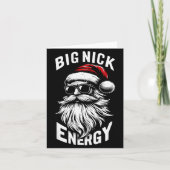 Big Nick Energy Funny Santa Christmas  Kaart (Voorkant)