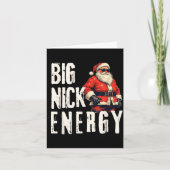 Big Nick Energy Funny Santa Christmas  Kaart (Voorkant)