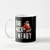 Big Nick Energy Funny Santa Christmas Koffiemok (Links)