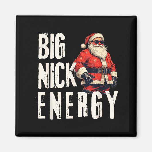 Big Nick Energy Funny Santa Christmas  Magneet (Voorkant)