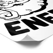 Big Nick Energy Funny Santa Christmas  Poster (Hoek)