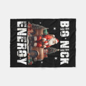 Big Nick Energy Funny Santa Christmas Shirts And  Fleece Deken (Voorkant (Horizontaal))
