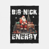 Big Nick Energy Funny Santa Christmas Shirts And  Fleece Deken (Voorkant)