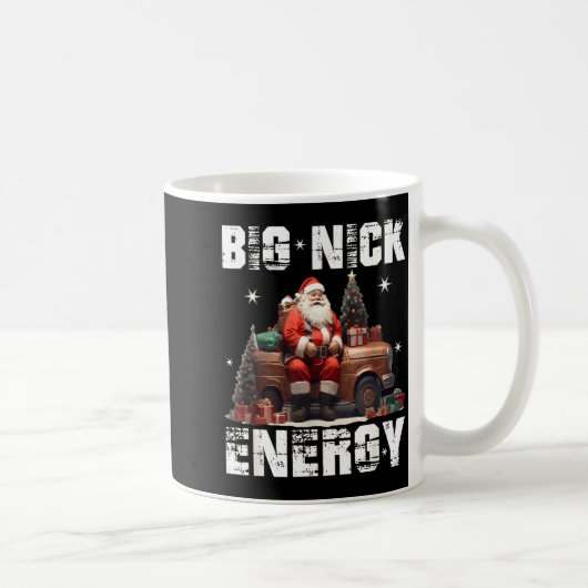 Big Nick Energy Funny Santa Christmas Shirts And Koffiemok (Rechts)