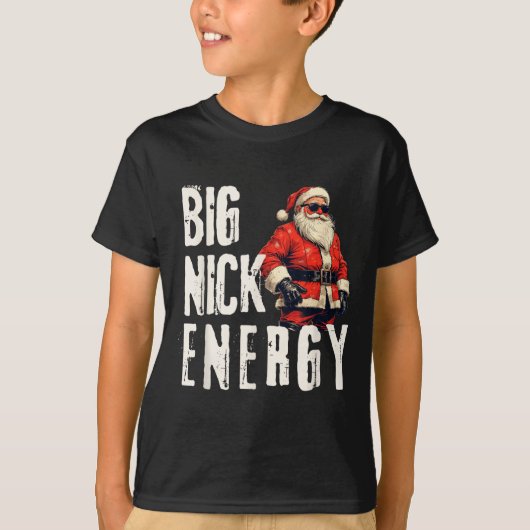 Big Nick Energy Funny Santa Christmas  T-shirt (Voorkant)