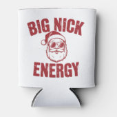Big Nick Energy Funny Santa Rude Kerstgrap Blikjeskoeler (Voorkant)