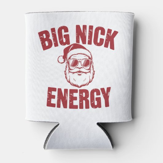 Big Nick Energy Funny Santa Rude Kerstgrap Blikjeskoeler (Voorkant)