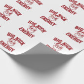 Big Nick Energy Funny Santa Rude Kerstgrap Cadeaupapier (Hoek)