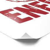 Big Nick Energy Funny Santa Rude Kerstgrap Foto Afdruk (Hoek)