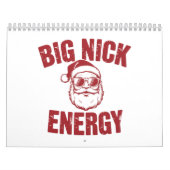Big Nick Energy Funny Santa Rude Kerstgrap Kalender (Hoes)