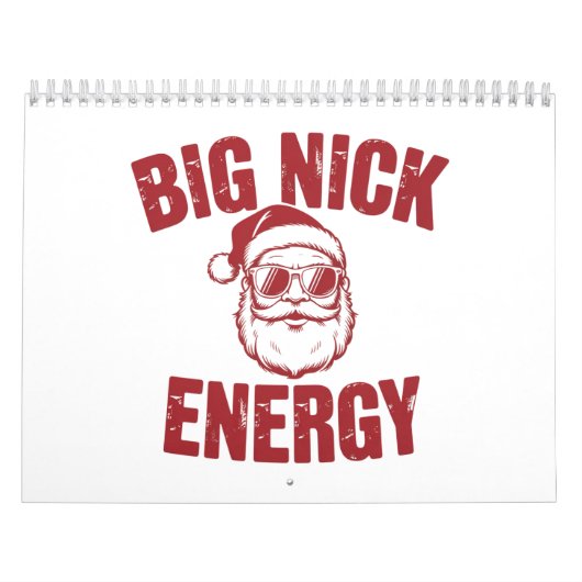 Big Nick Energy Funny Santa Rude Kerstgrap Kalender (Hoes)