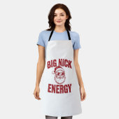 Big Nick Energy Funny Santa Rude Kerstgrap Schort (Gedragen)