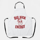 Big Nick Energy Funny Santa Rude Kerstgrap Schort (Voorkant)