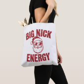 Big Nick Energy Funny Santa Rude Kerstgrap Tote Bag (Dichtbij)