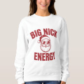 Big Nick Energy Funny Santa Rude Kerstgrap Trui (Voorkant)
